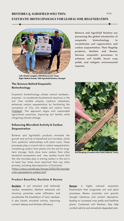 ENZYMATIC BIOTECHNOLOGY FOR GLOBAL SOIL REGENERATION